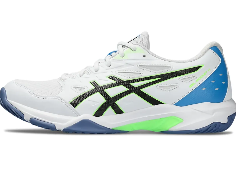 Cheap ASICS GEL-ROCKET 11 White/Lime Burst