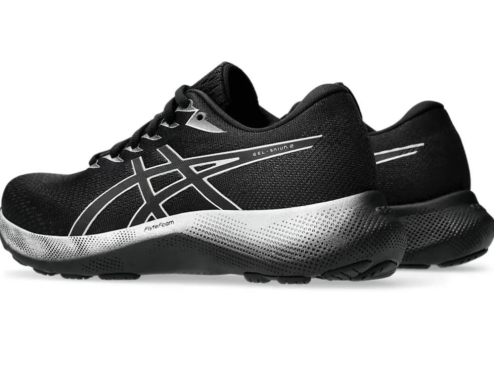Cheap ASICS GEL-SAIUN 2 Black/Pure Silver