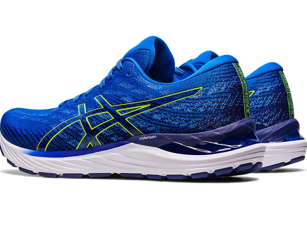 Cheap ASICS GEL-STRATUS 3 KNIT Electric Blue/Safety Yellow