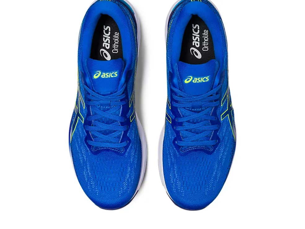 Cheap ASICS GEL-STRATUS 3 KNIT Electric Blue/Safety Yellow