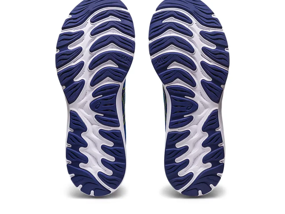 Cheap ASICS GEL-STRATUS 3 KNIT Electric Blue/Safety Yellow