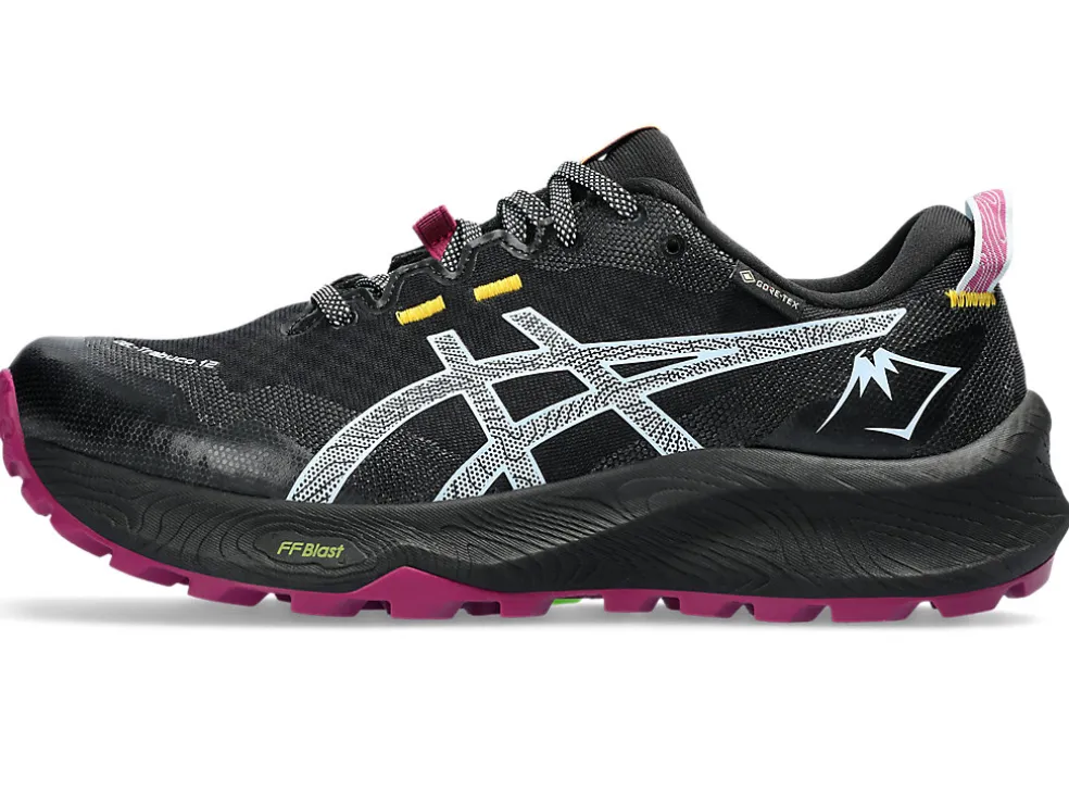 Shop ASICS GEL-TRABUCO 12 GTX Black/Light Blue