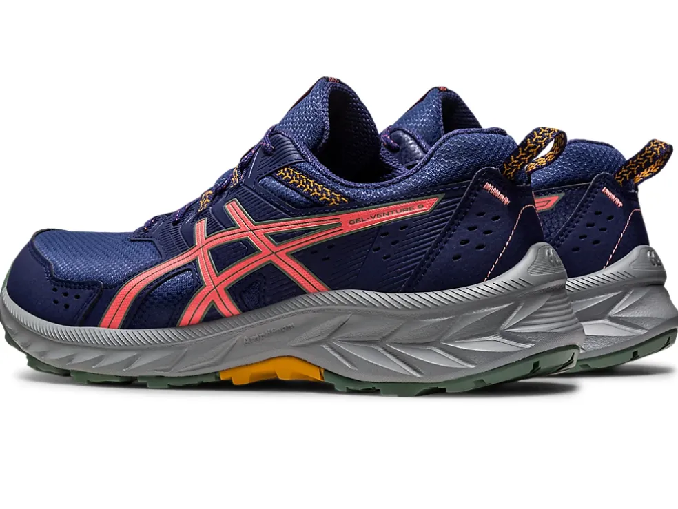 Discount ASICS GEL-VENTURE 9 EXTRA WIDE Indigo Blue/Papaya