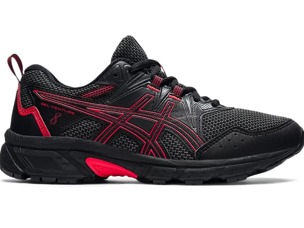 Store ASICS GEL-VENTURE 8 GRADE SCHOOL Black/Electric Red