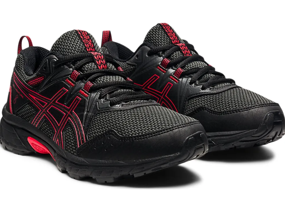 Store ASICS GEL-VENTURE 8 GRADE SCHOOL Black/Electric Red