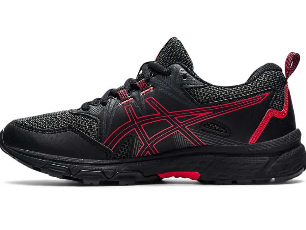 Store ASICS GEL-VENTURE 8 GRADE SCHOOL Black/Electric Red