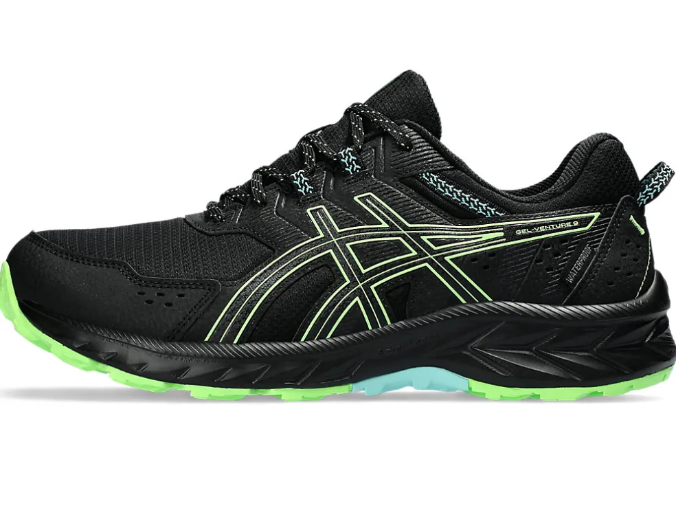 Cheap ASICS GEL-VENTURE 9 WATERPROOF Black/Illuminate Green