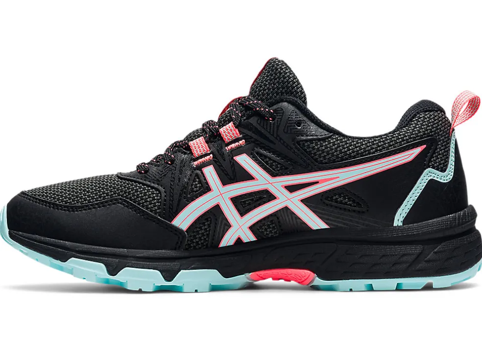 New ASICS GEL-VENTURE 8 WIDE Black/Clear Blue