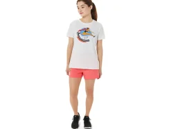 Store ASICS GRAPHIC SHORT SLEEVE WCH Brilliant White