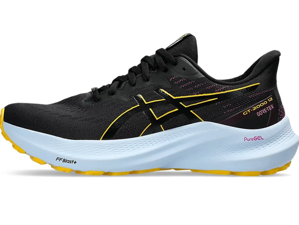 Online ASICS GT-2000 12 GTX Black/Saffron