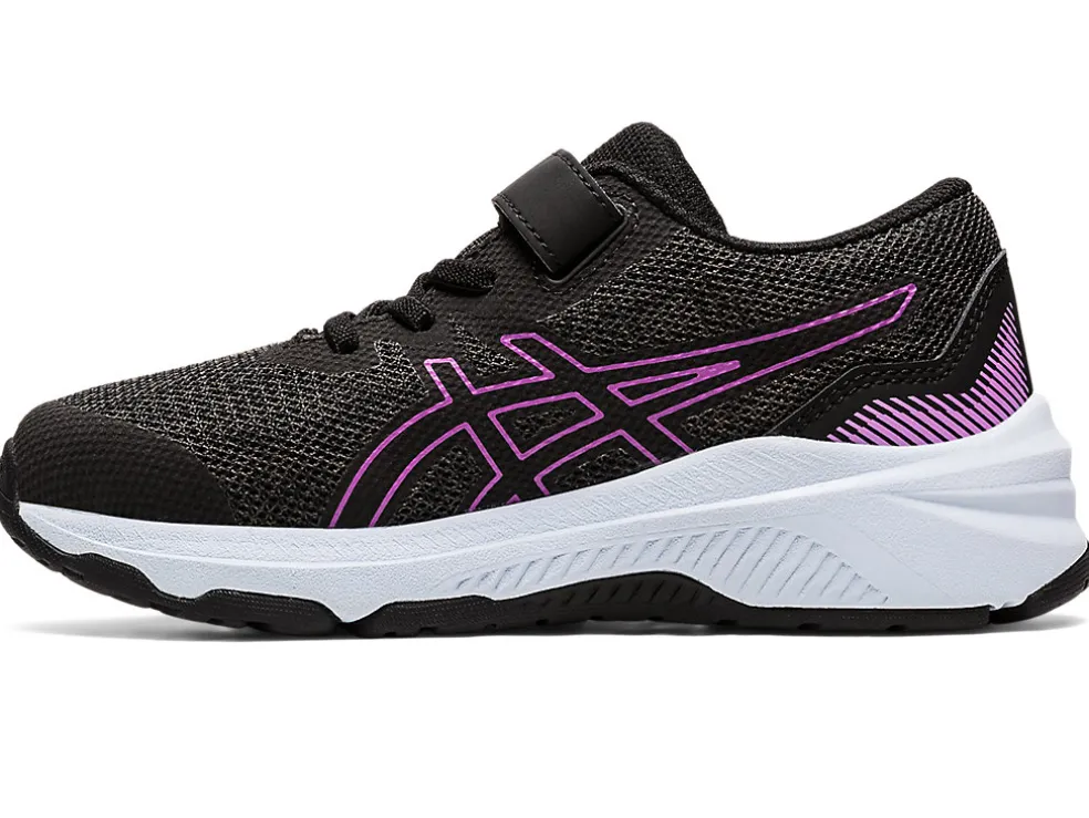 Clearance ASICS GT-1000 11 PRE-SCHOOL Graphite Grey/Orchid