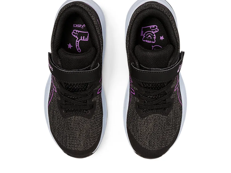 Clearance ASICS GT-1000 11 PRE-SCHOOL Graphite Grey/Orchid