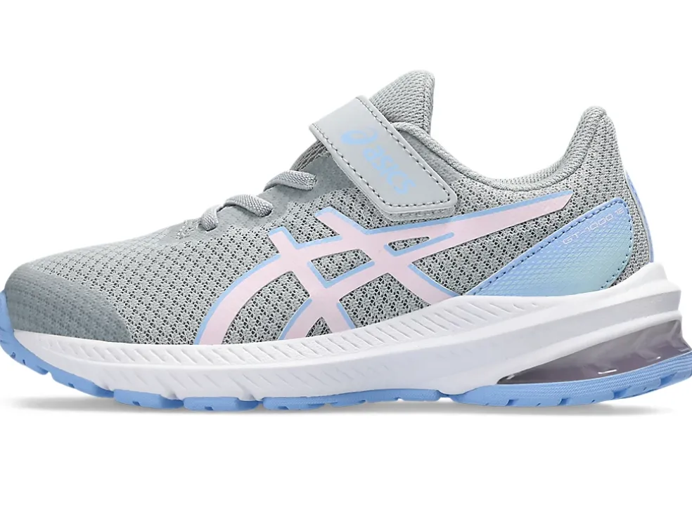 Cheap ASICS GT-1000 12 PRE-SCHOOL Piedmont Grey/Cosmos