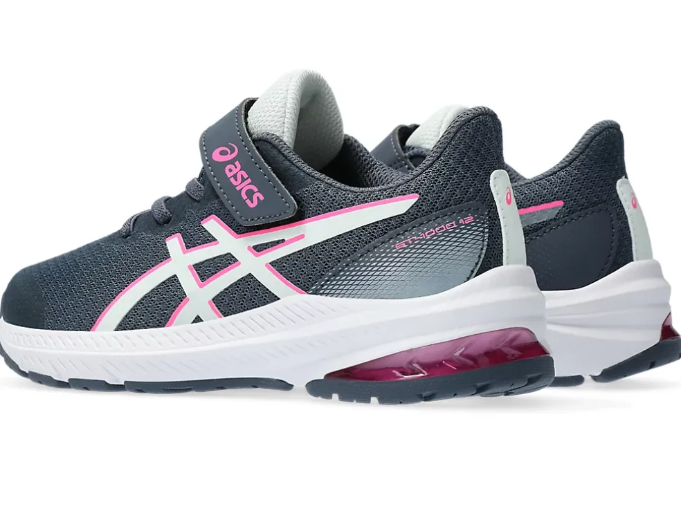 Hot ASICS GT-1000 12 PRE-SCHOOL Tarmac/Pure Aqua