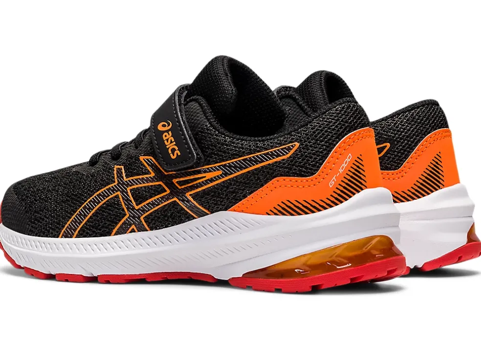 Best Sale ASICS GT-1000 11 PRE-SCHOOL Graphite Grey/Fiery Red