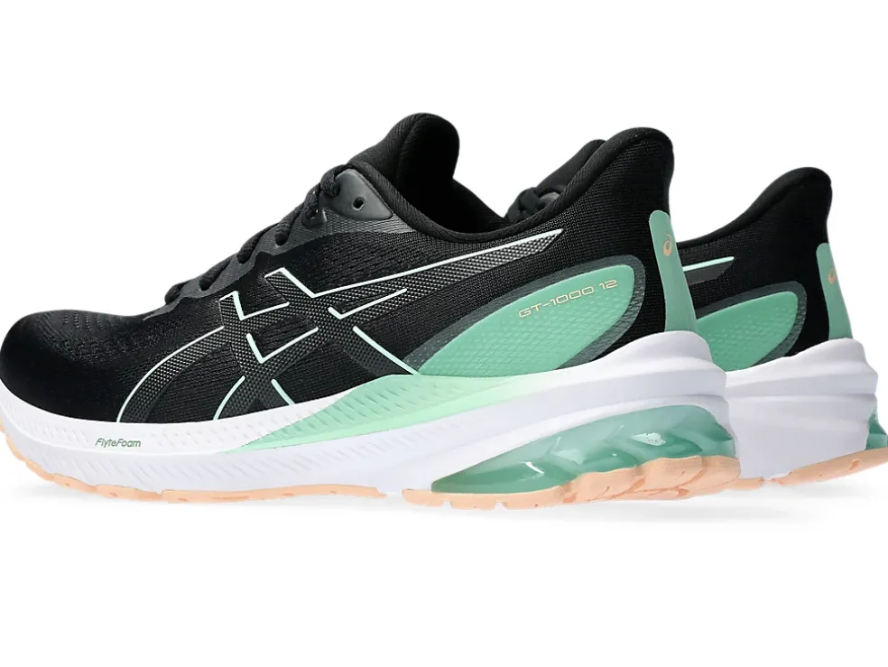 Store ASICS GT-1000 12 WIDE Black/Mint Tint