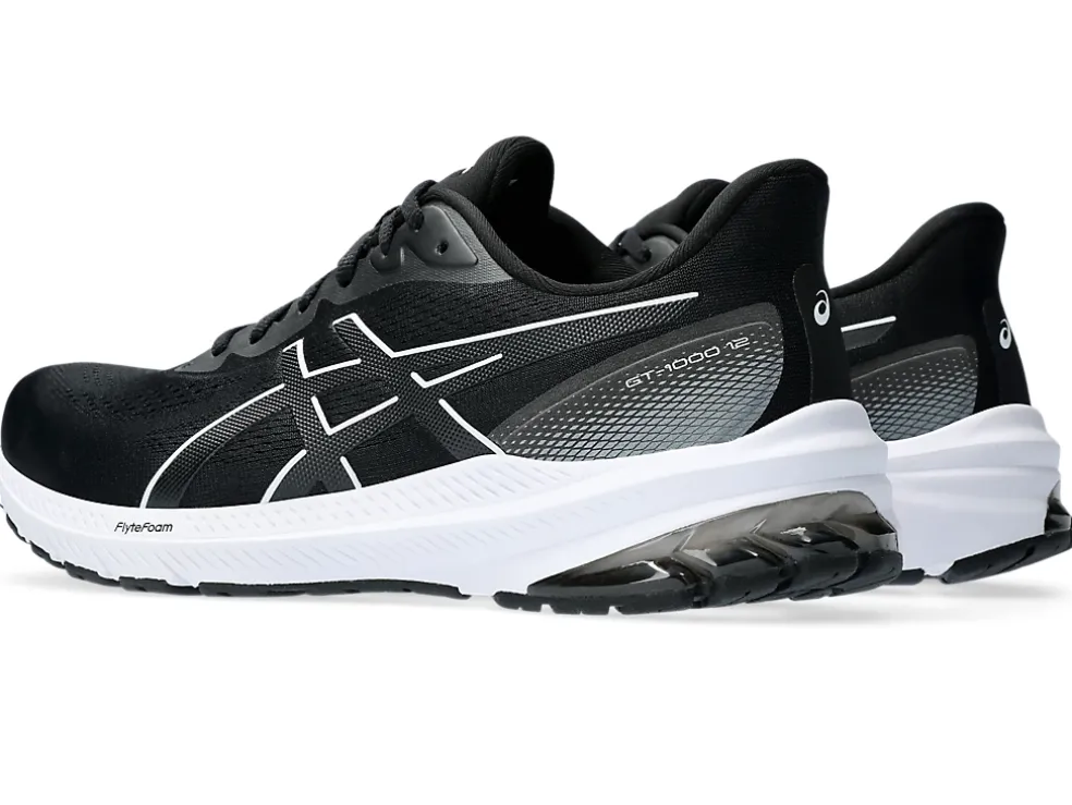 Shop ASICS GT-1000 12 WIDE Black/White