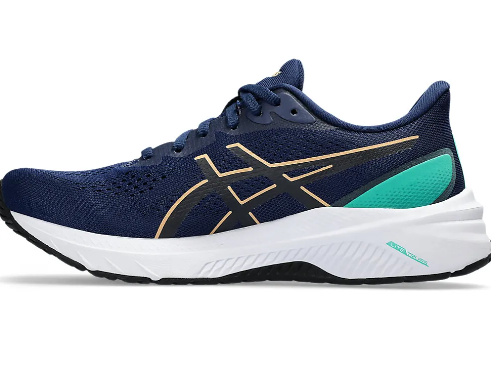 Discount ASICS GT-1000 12 WIDE Blue Expanse/Champagne