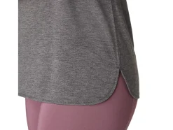 Hot ASICS HEATHER VNECK TOP Dark Grey Heather