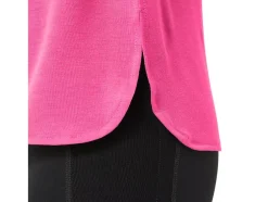 Clearance ASICS HEATHER VNECK TOP Hot Pink Heather