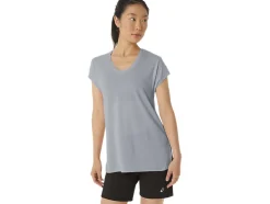 Cheap ASICS HEATHER VNECK TOP Piedmont Grey Heather