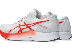 New ASICS HYPER SPEED 3 White/Sunrise Red