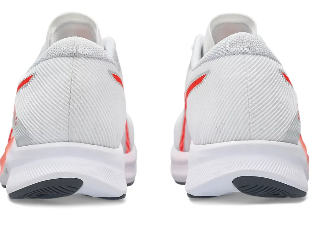 New ASICS HYPER SPEED 3 White/Sunrise Red