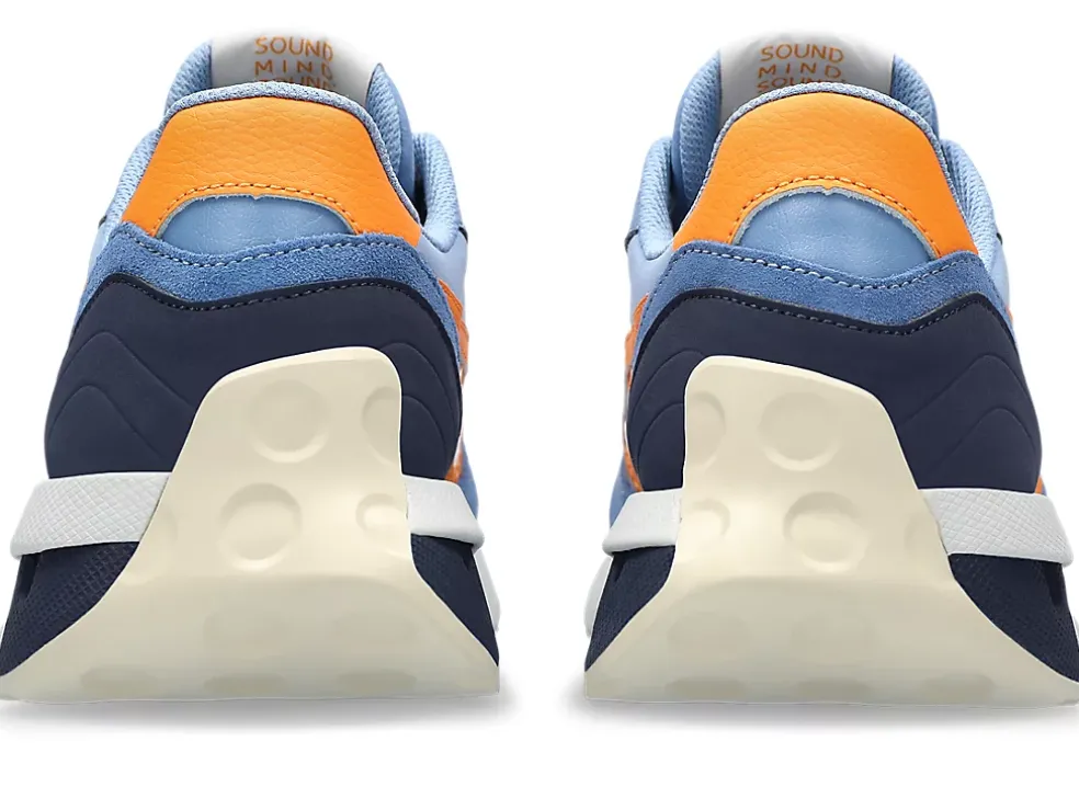 New ASICS JOGGER X81 Blue Harmony/Bengal Orange