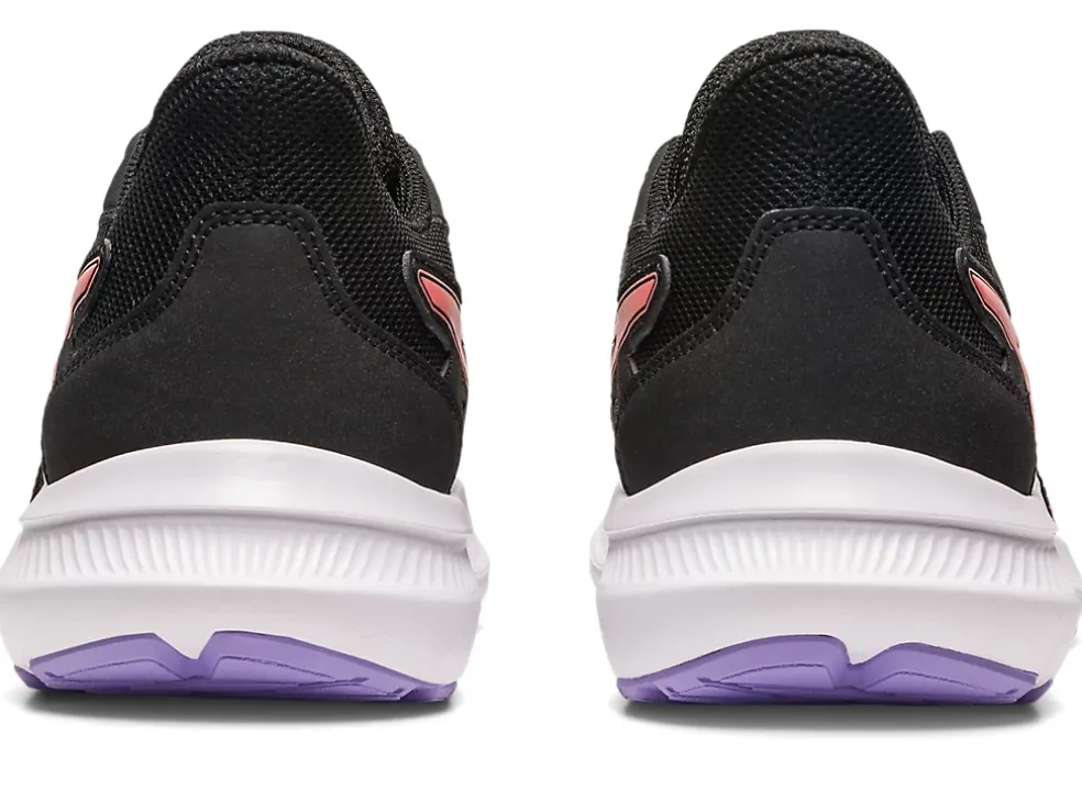 New ASICS JOLT 4 GRADE SCHOOL Black/Papaya