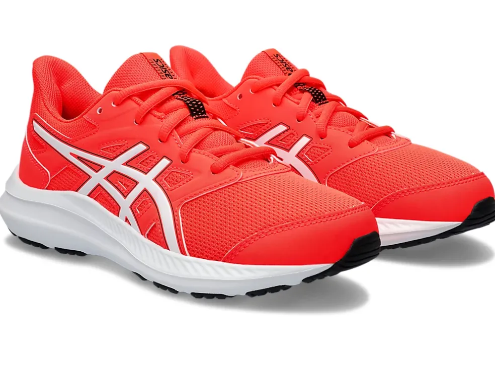 New ASICS JOLT 4 GRADE SCHOOL Sunrise Red/White