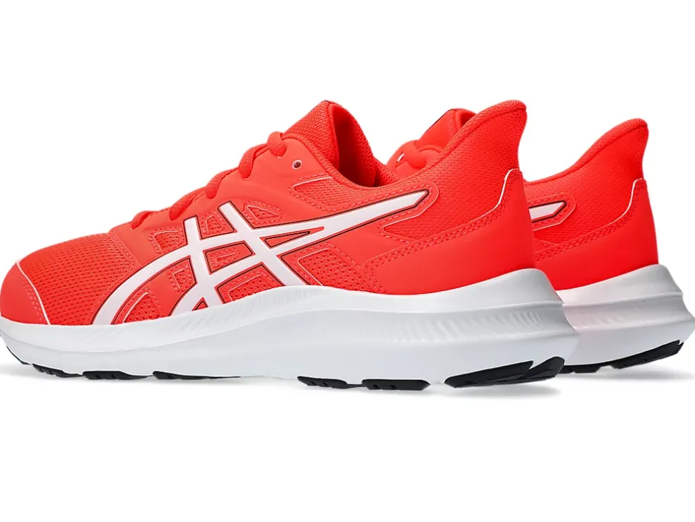 New ASICS JOLT 4 GRADE SCHOOL Sunrise Red/White