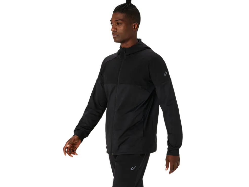 Outlet ASICS KNIT JERSEY FULL ZIP HOODIE Performance Black