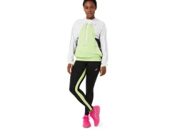 Online ASICS LITE-SHOW JACKET Brilliant White/Lime Green
