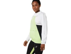 Online ASICS LITE-SHOW JACKET Brilliant White/Lime Green