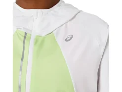 Online ASICS LITE-SHOW JACKET Brilliant White/Lime Green