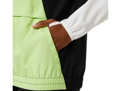 Online ASICS LITE-SHOW JACKET Brilliant White/Lime Green