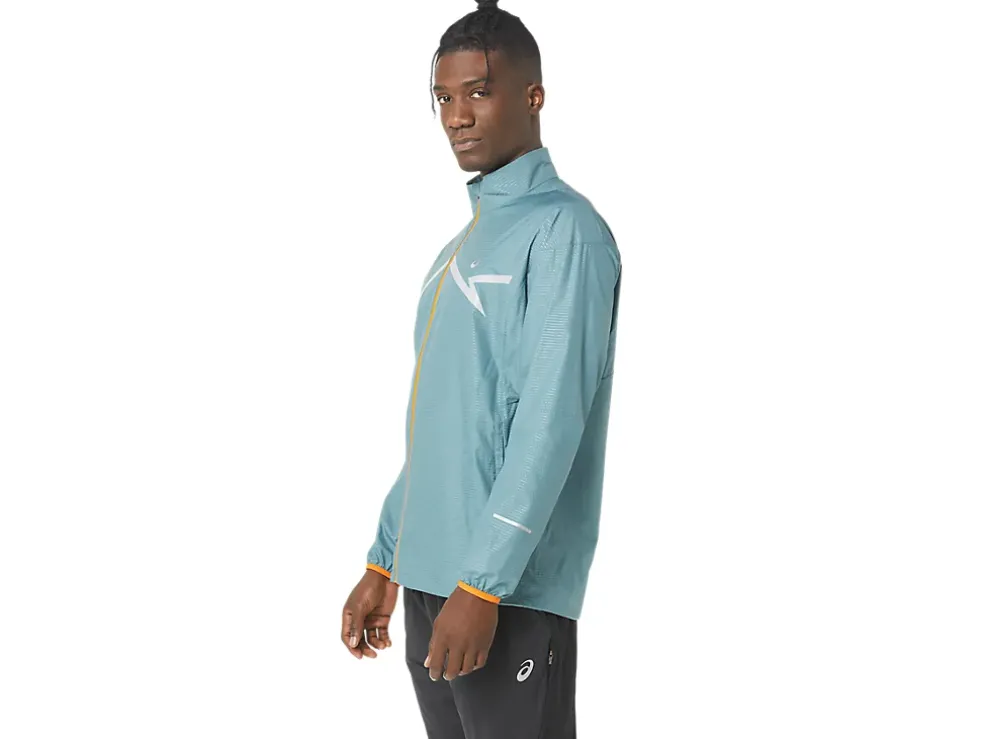Shop ASICS LITE-SHOW JACKET Foggy Teal