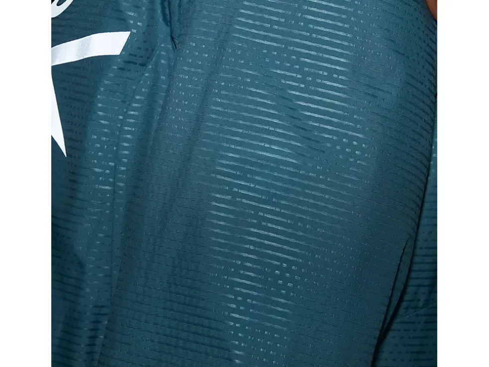 Shop ASICS LITE-SHOW JACKET Foggy Teal