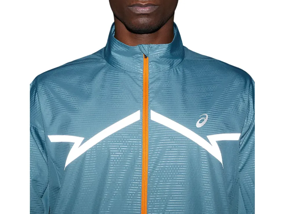 Shop ASICS LITE-SHOW JACKET Foggy Teal