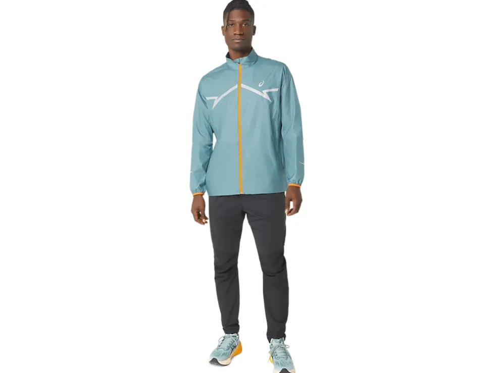 Shop ASICS LITE-SHOW JACKET Foggy Teal