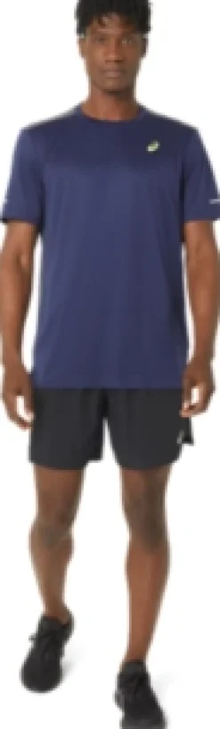 Clearance ASICS LITE-SHOW MESH SHORT SLEEVE TOP Peacoat/Carrier Grey