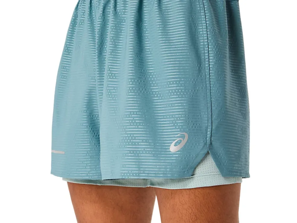 Cheap ASICS LITE-SHOW 2-N-1 5IN SHORT Foggy Teal/Ocean Haze