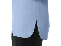 Discount ASICS LONG SLEEVE HEATHER TOP Blue Bliss Heather