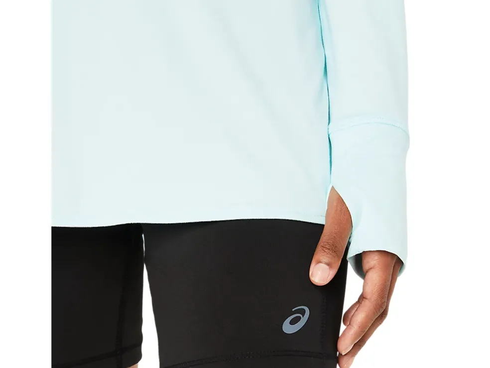 Best Sale ASICS LONG SLEEVE HEATHER TOP Aquamarine Heather