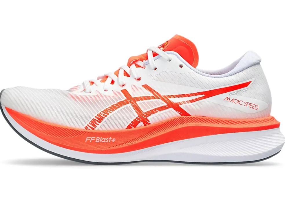 Sale ASICS MAGIC SPEED 3 White/Sunrise Red