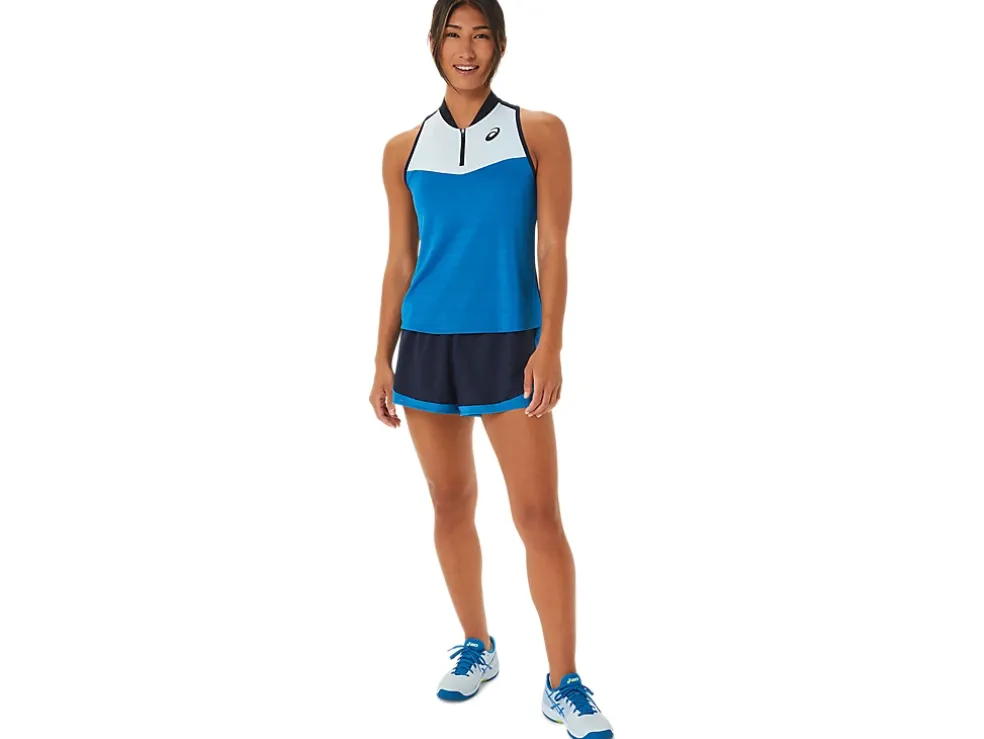 Flash Sale ASICS MATCH SHORT Midnight/Hazard Green