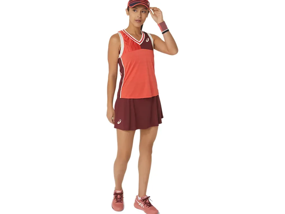 Flash Sale ASICS MATCH TANK Red Snapper