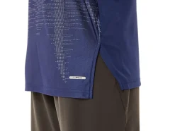 Flash Sale ASICS MEN ACTIBREEZE COOLING JACQUARD LONG SLEEVE TOP Deep Ocean