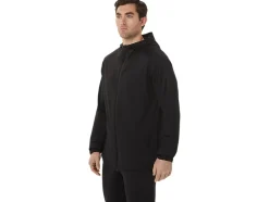 Hot ASICS MEN ACTIBREEZE JACQUARD BRUSHED KNIT JACKET Performance Black