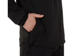 Hot ASICS MEN ACTIBREEZE JACQUARD BRUSHED KNIT JACKET Performance Black